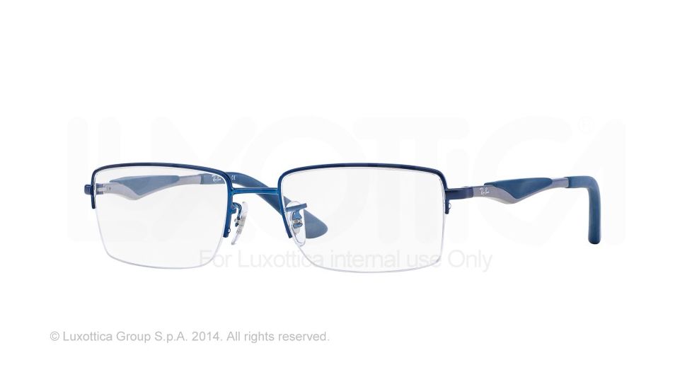 Ray-Ban RX6285 Bifocal Prescription Eyeglasses 2510-51 - Satin Blue Frame