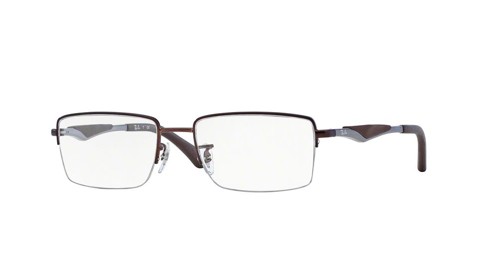 Ray-Ban RX6285 Bifocal Prescription Eyeglasses 2758-51 - Dark Matte Brown Frame