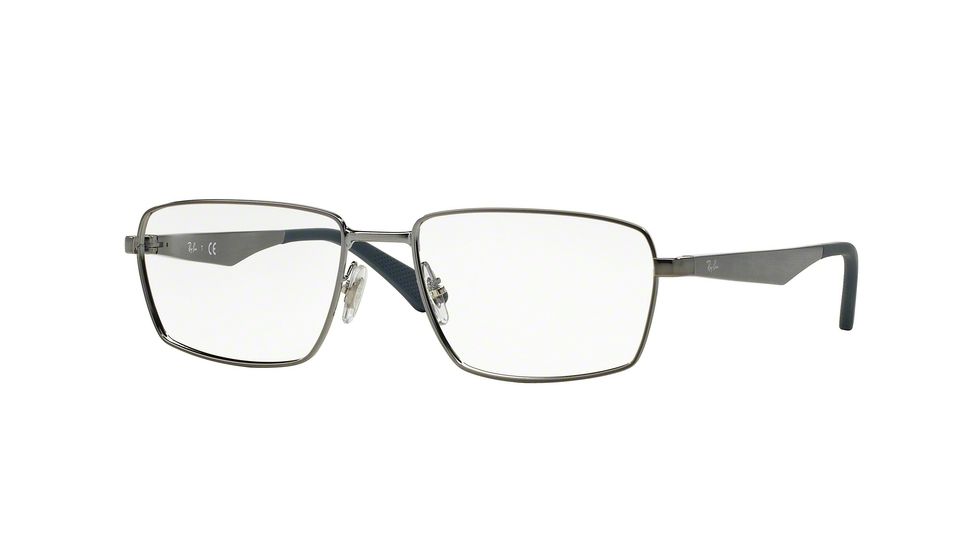 Ray-Ban RX6334 Progressive Prescription Eyeglasses 2853-55 - Shiny Gunmetal Frame