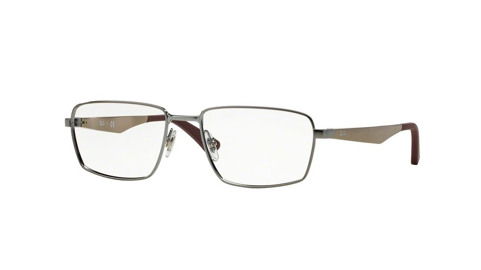 Ray-Ban RX6334 Progressive Prescription Eyeglasses 2854-53 - Shiny Gunmetal Frame