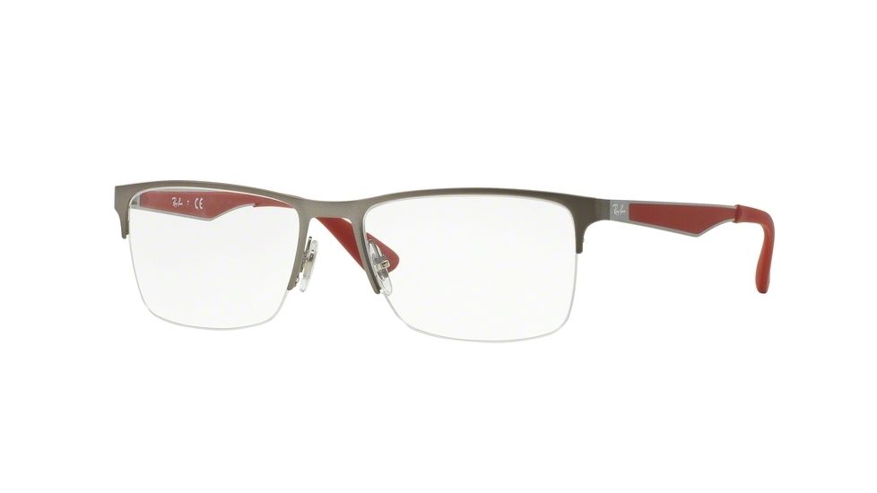 Ray-Ban RX6335 Bifocal Prescription Eyeglasses 2620-56 - Matte Gunmetal Frame
