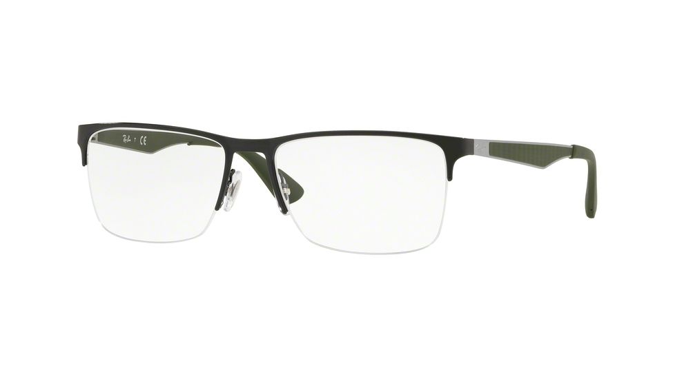 Ray-Ban RX6335 Bifocal Prescription Eyeglasses, 56mm, Black, RX6335-3010-56-BI