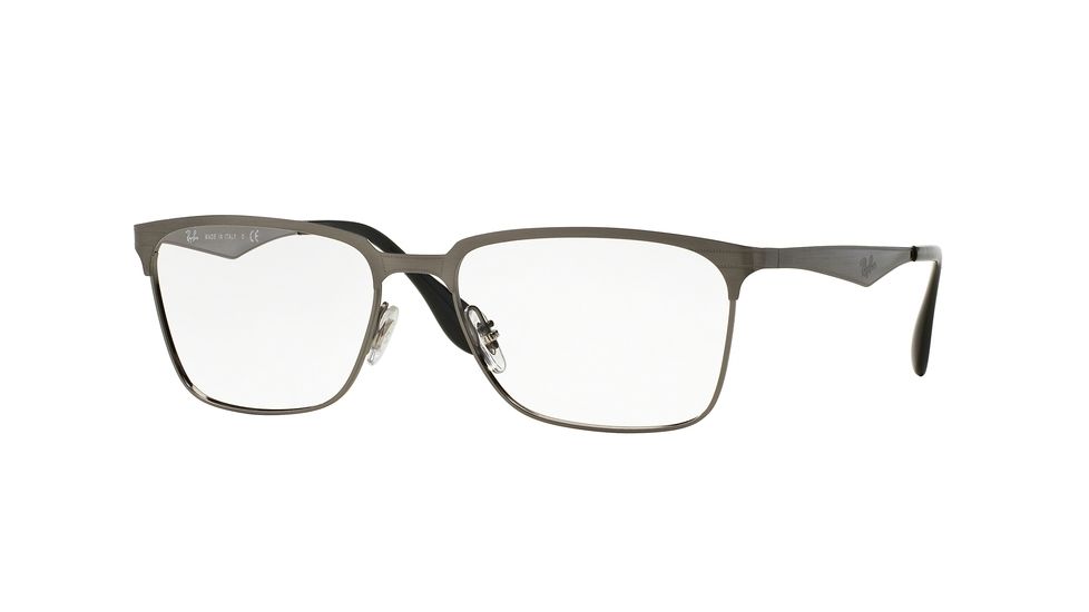 Ray-Ban RX6344 Bifocal Prescription Eyeglasses 2553-54 - Brushed Gunmetal Frame