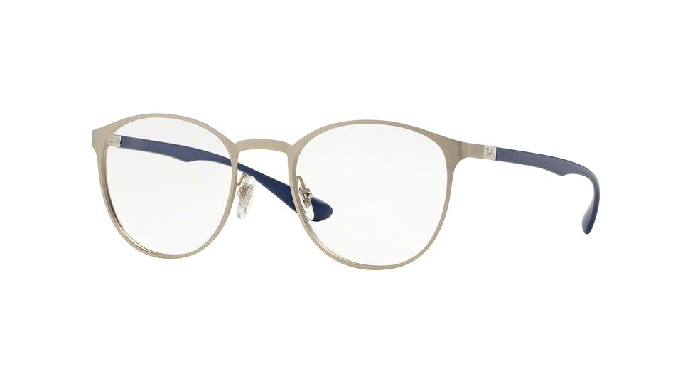 Ray-Ban RX6355 Single Vision Prescription Eyeglasses 2538-50 - Matte Silver Frame