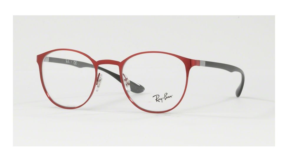 Ray-Ban RX6355 Single Vision Prescription Eyeglasses 2922-50 - Brushed Bordo' Frame