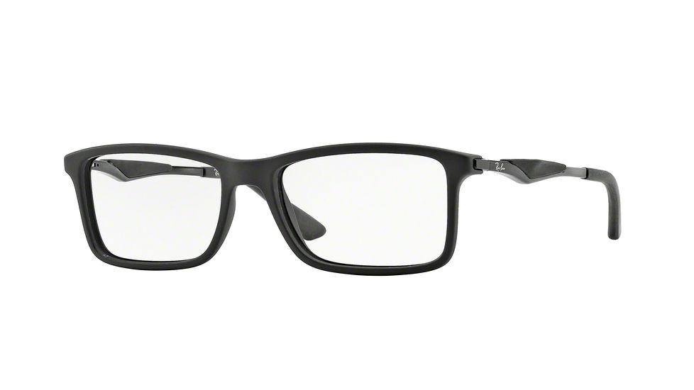 Ray-Ban RX7023 Eyeglass Frames 2077-55 - Matte Black Frame