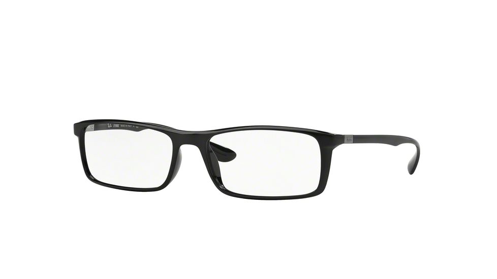 Ray-Ban RX7035 Single Vision Prescription Eyeglasses 5206-54 - Black Frame