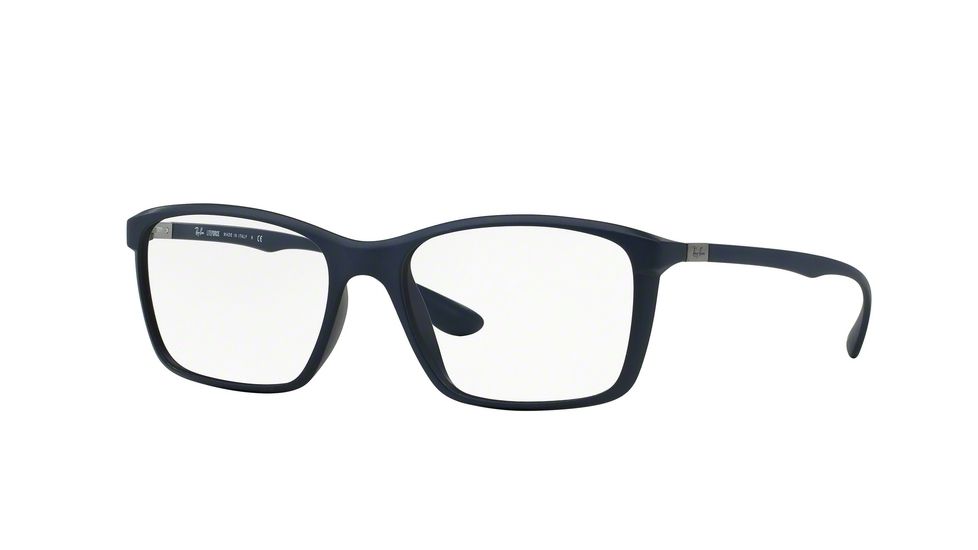 Ray-Ban RX7036 Bifocal Prescription Eyeglasses 5439-52 - Matte Dark Blue Frame