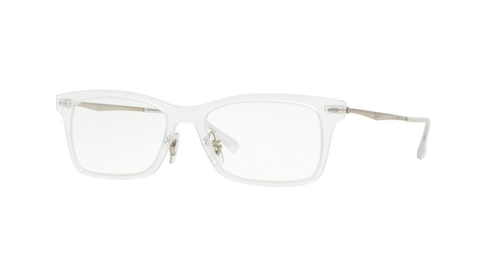 Ray-Ban RX7039 Single Vision Prescription Eyeglasses 5452-53 - Matte Trasparent Frame