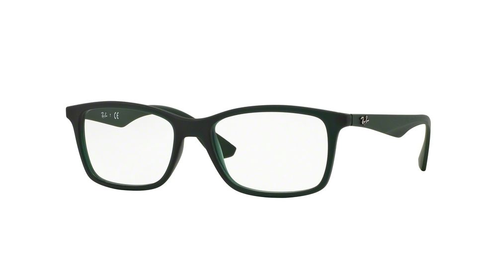 Ray-Ban RX7047 Eyeglass Frames 5483-56 - Matte Trasp Green Frame