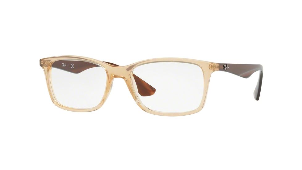 Ray-Ban RX7047 Eyeglass Frames 5770-54 - Trasparent Beige Frame