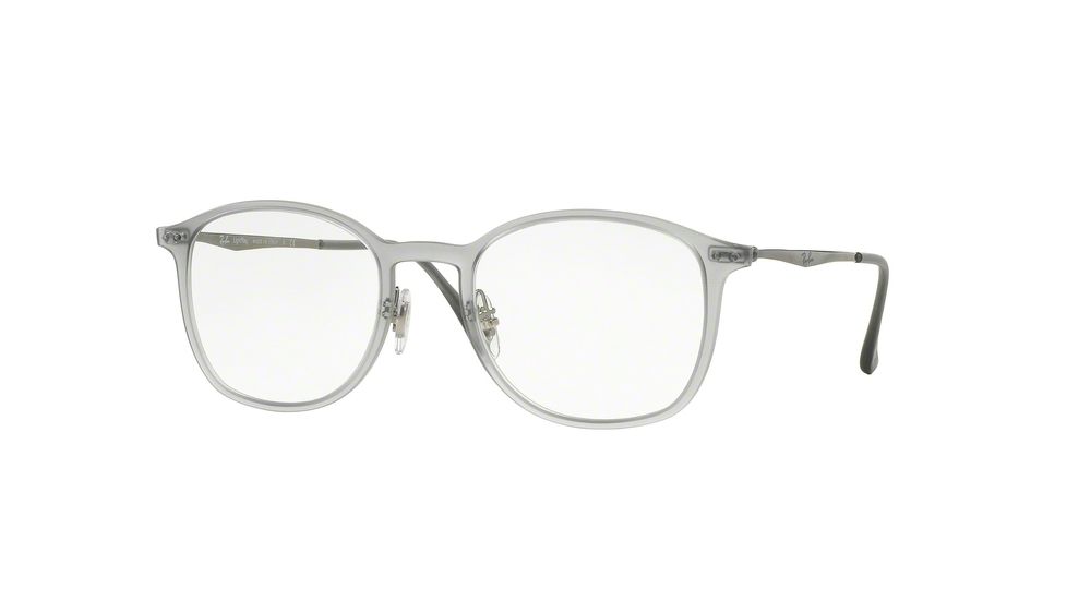 Ray-Ban RX7051 Single Vision Prescription Eyeglasses 5482-47 - Matte Grey Frame