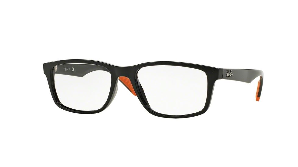 Ray-Ban RX7063F Eyeglass Frames 5417-54 - Shiny Black Frame