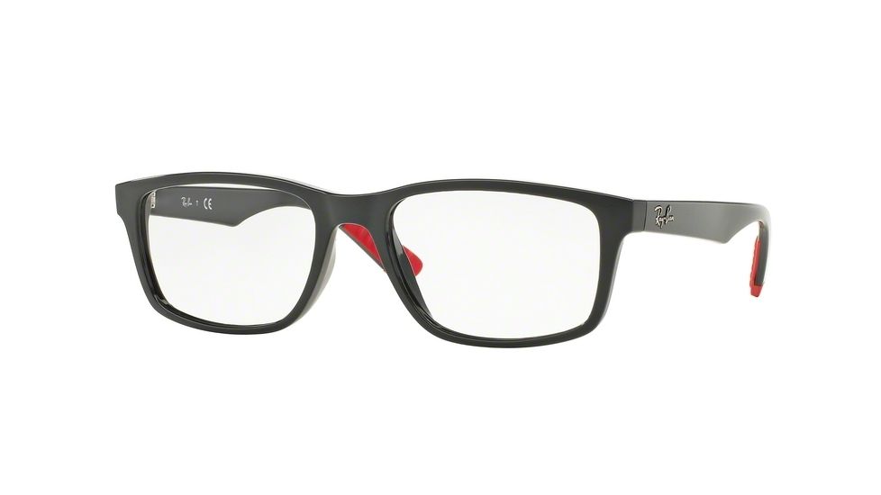 Ray-Ban RX7063F Eyeglass Frames 5418-54 - Shiny Dark Grey Frame
