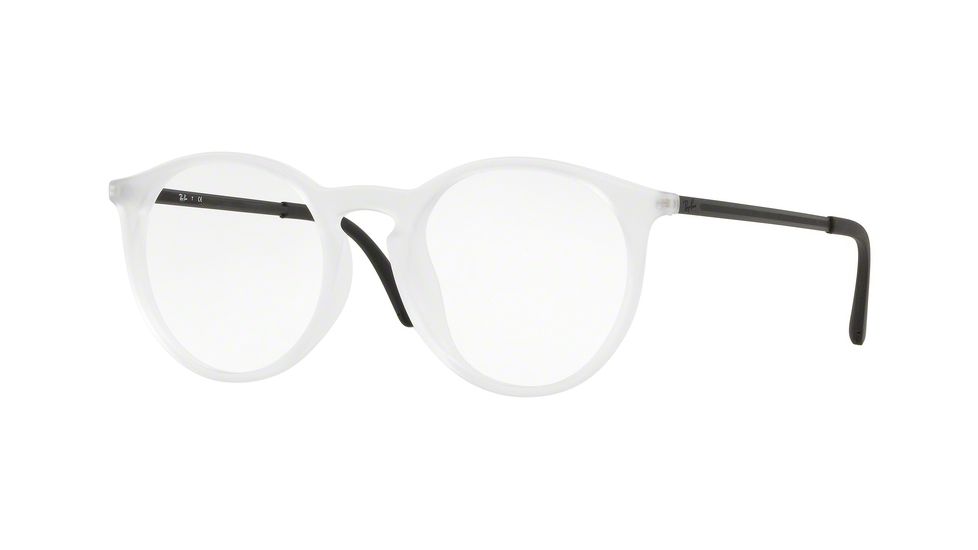 Ray-Ban RX7132F Progressive Prescription Eyeglasses 5781-52 - Rubber Trasparent Frame