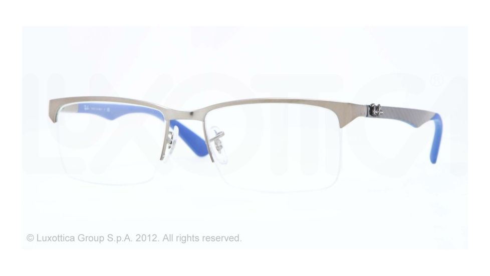 Ray-Ban RX8411 Eyeglass Frames 2620-52 - Matte Gunmetal Frame, Demo Lens Lenses