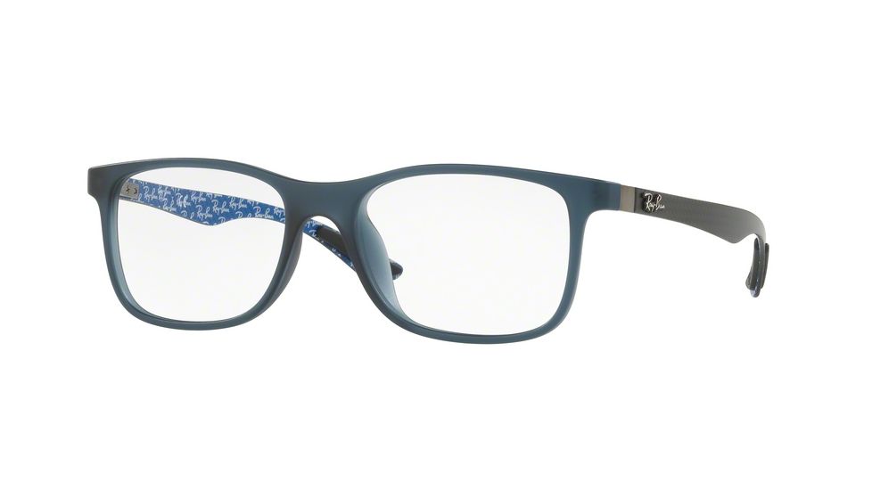 Ray-Ban RX8903F Single Vision Prescription Eyeglasses 5262-55 - Matte Blue Frame