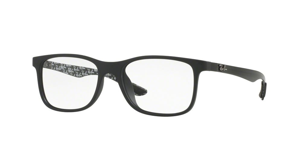 Ray-Ban RX8903F Single Vision Prescription Eyeglasses 5263-55 - Matte Black Frame