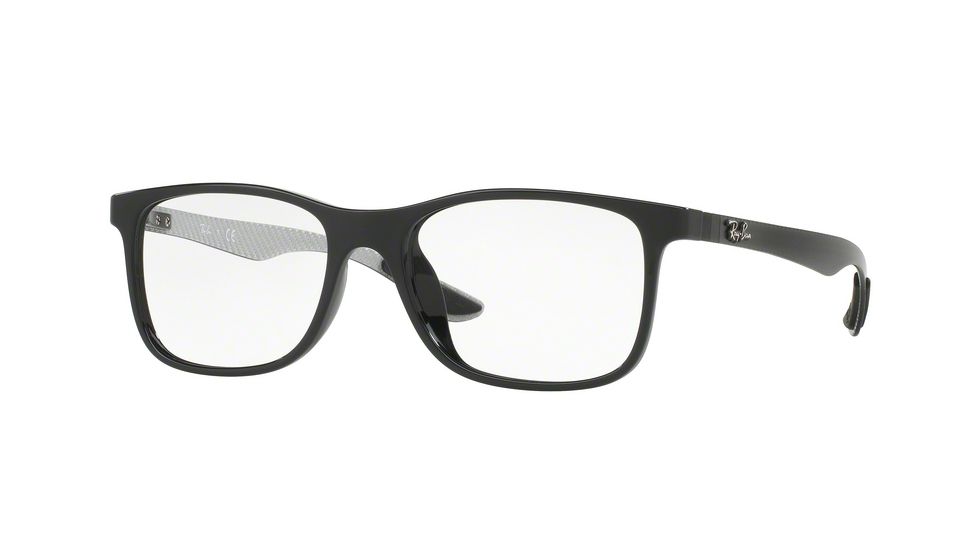 Ray-Ban RX8903F Single Vision Prescription Eyeglasses 5681-55 - Black Frame