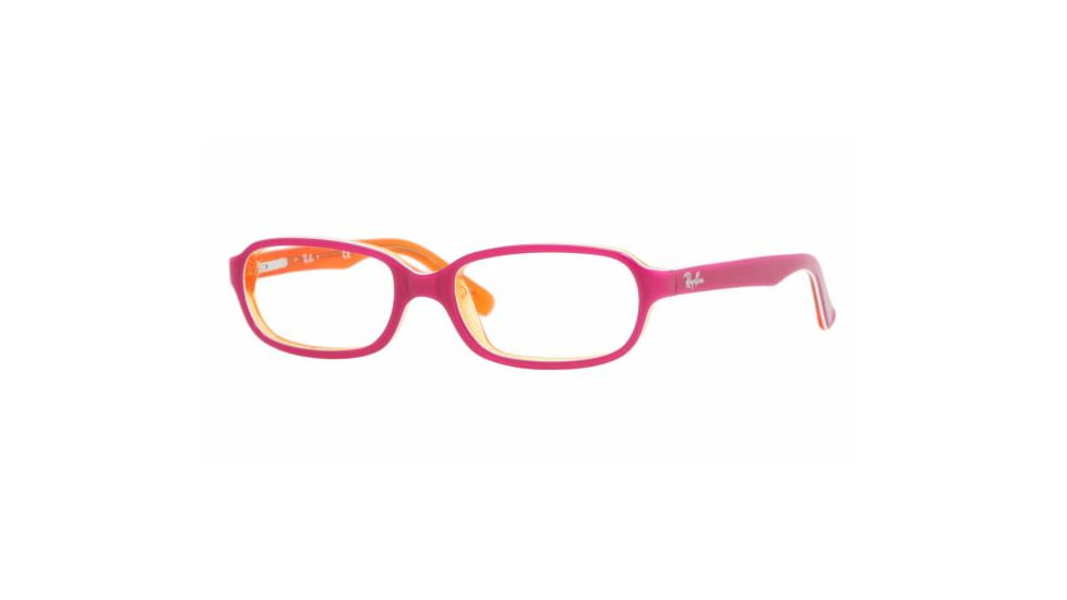 Ray-Ban RY1524 SV Prescription Eyeglasses - Top Fuchsia On Tr Orange Frame / 45 mm Prescription Lenses, 3565-4515