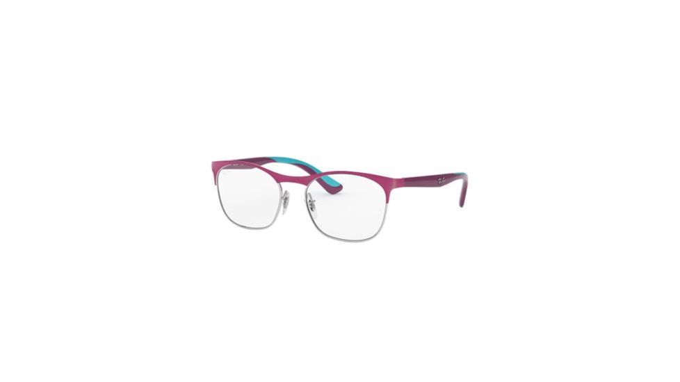 Ray-Ban RY1054 Eyeglass Frames 4071-47 - Silver On Top Matte Violet Frame