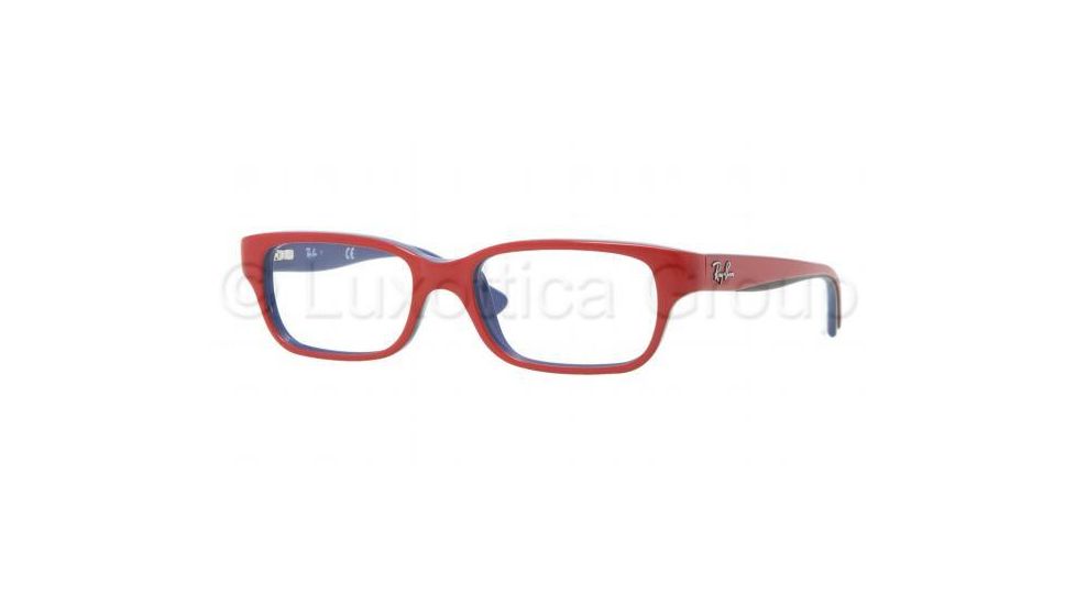 Ray-Ban RY1527 Eyeglass Frames 3577-4515 - Top Red on Blue Frame, Demo Lens Lenses