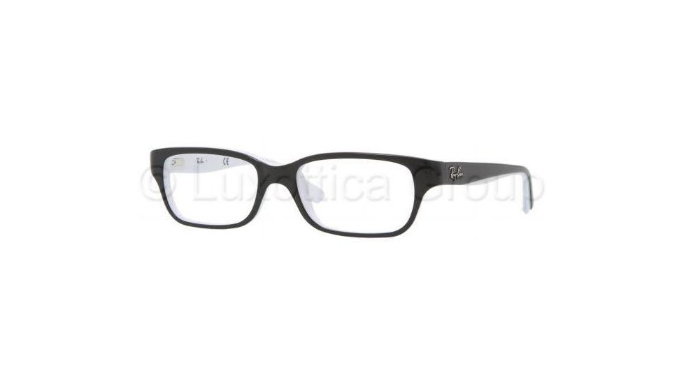 Ray-Ban RY1527 Eyeglass Frames 3579-4515 - Top Black On White Frame