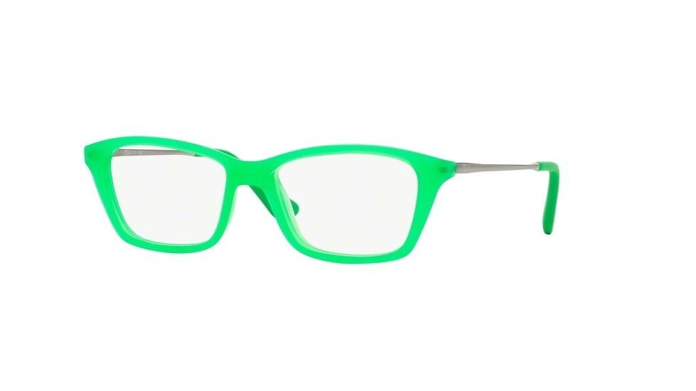 Ray-Ban RY1540 Progressive Prescription Eyeglasses 3619-46 - Green Fluo Trasparent Rubber Frame