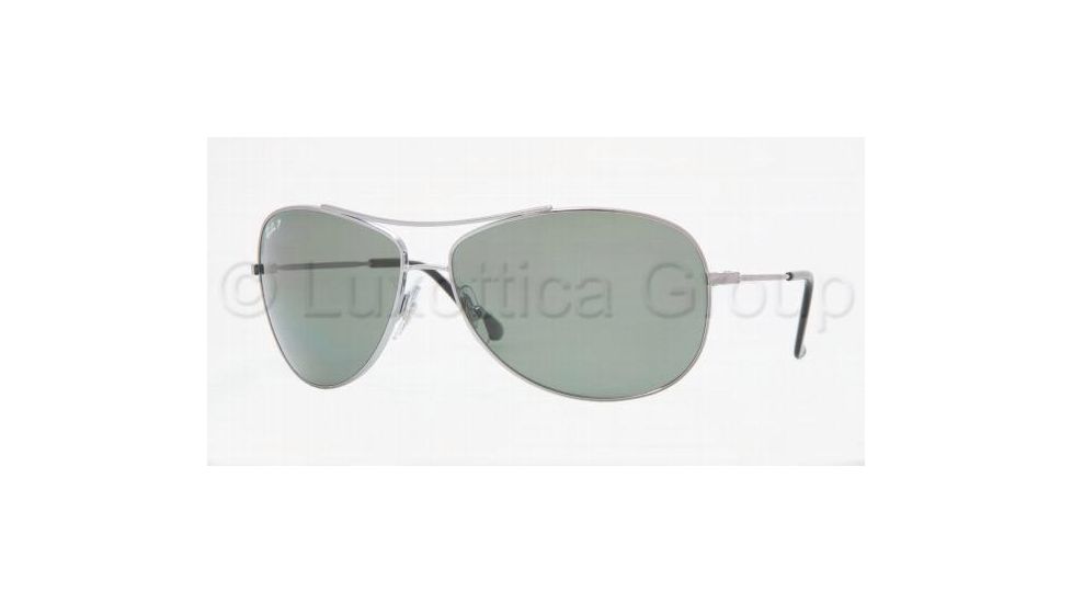 Ray-Ban RB3293 Sunglasses with No-Line Progressive Rx Prescription Lenses RB3293-004-9A-6313 - Lens Diameter: 63 mm, Frame Color: Gunmetal