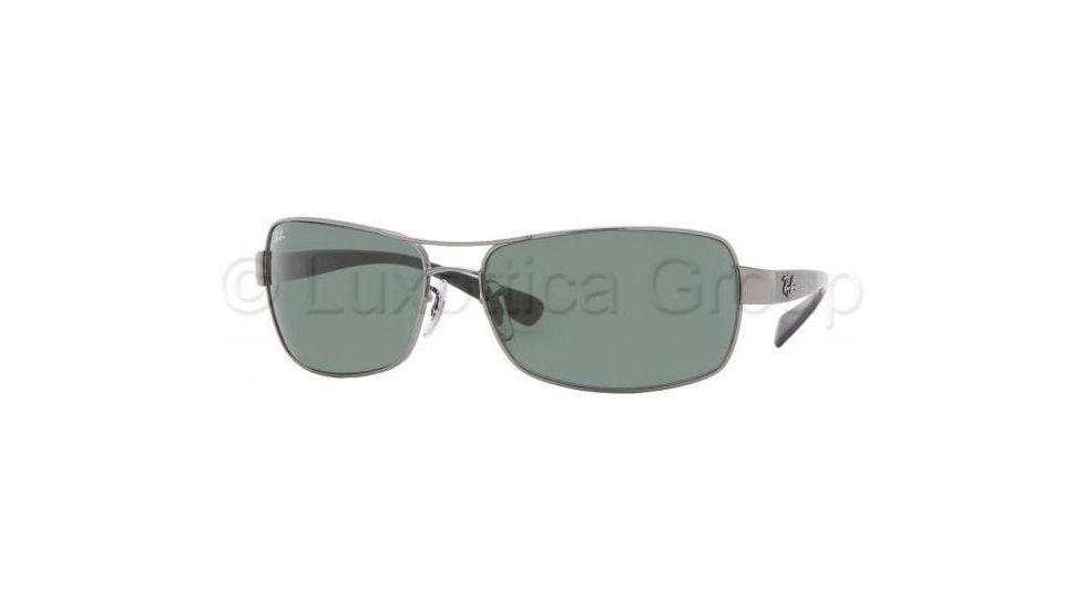 Ray-Ban RB3379 Sunglasses with No-Line Progressive Rx Prescription Lenses RB3379-004-6415 - Lens Diameter: 64 mm, Frame Color: Gunmetal