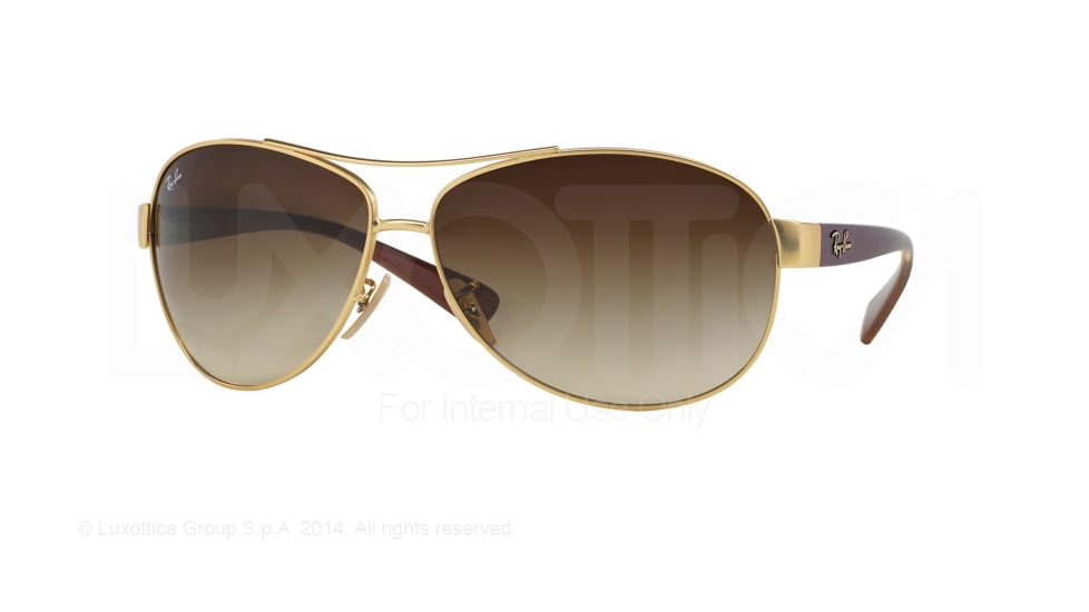 Ray-Ban Sunglasses RB3386 112/13-67 - Matte Gold Frame, Gradient Brown Lenses