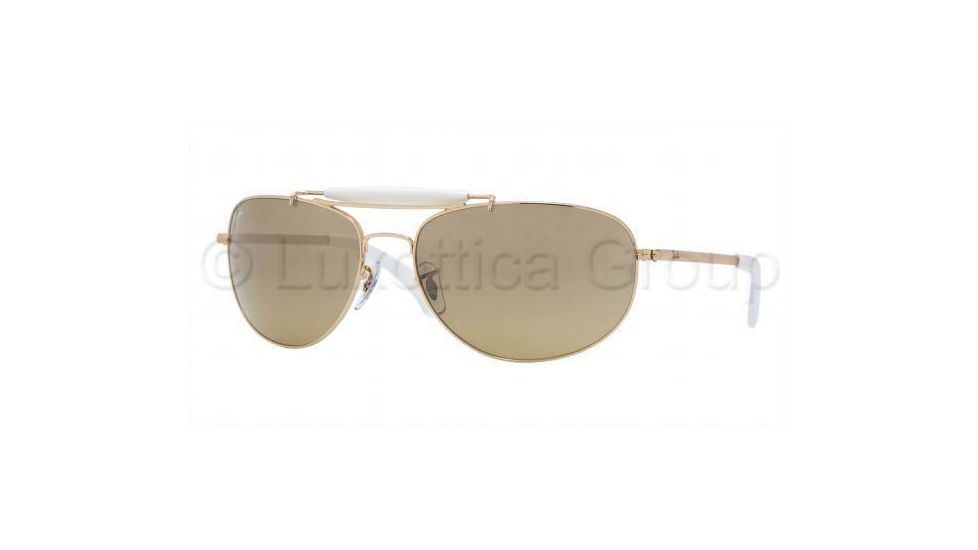 Ray-Ban Bifocal Sunglasses RB3423 with Lined Bi-Focal Rx Prescription Lenses RB3423-001-3K-6317 - Lens Diameter: 63 mm, Frame Color: Arista Crystal Brown