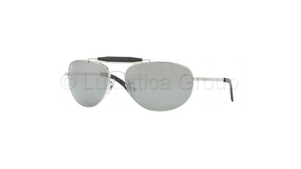 Ray-Ban Bifocal Sunglasses RB3423 with Lined Bi-Focal Rx Prescription Lenses RB3423-003-40-6317 - Lens Diameter: 63 mm, Frame Color: Silver