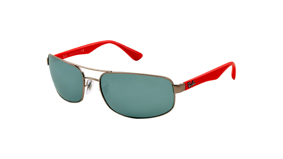 Ray-Ban Bifocal Sunglasses RB3445 with Lined Bi-Focal Rx Prescription Lenses RB3445-005-40-6417 - Lens Diameter 64 mm, Frame Color Matte Silver