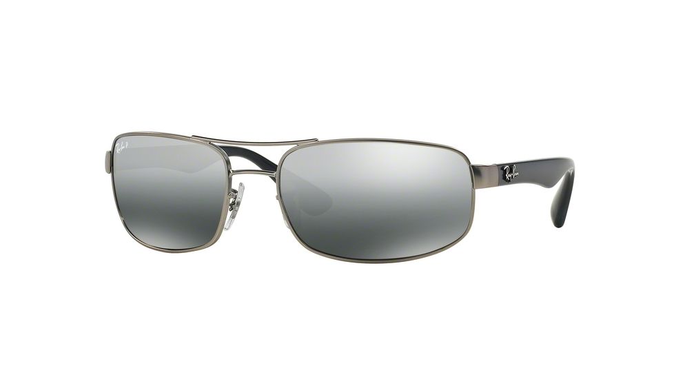 Ray-Ban Bifocal Sunglasses RB3445 with Lined Bi-Focal Rx Prescription Lenses RB3445-005-K3-64 - Lens Diameter 64 mm, Frame Color Matte Grey