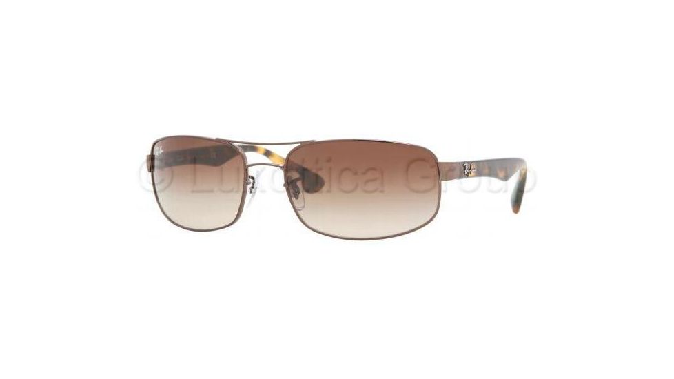Ray-Ban Bifocal Sunglasses RB3445 with Lined Bi-Focal Rx Prescription Lenses RB3445-014-51-6117 - Lens Diameter: 61 mm, Frame Color: Brown