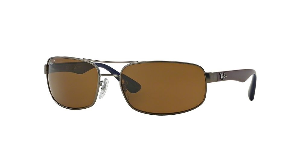 Ray-Ban Bifocal Sunglasses RB3445 with Lined Bi-Focal Rx Prescription Lenses RB3445-029-57-64 - Lens Diameter 64 mm, Frame Color Matte Gunmetal