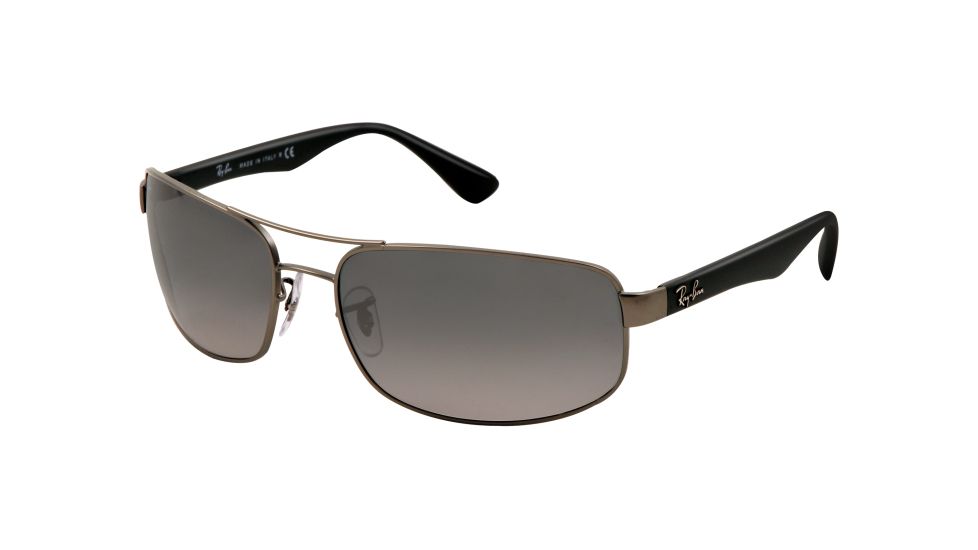 Ray-Ban Bifocal Sunglasses RB3445 with Lined Bi-Focal Rx Prescription Lenses RB3445-029-71-6417 - Lens Diameter 64 mm, Frame Color Matte Gunmetal
