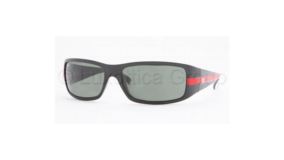 Ray-Ban Sunglasses RB4057 745-6116 - Shiny Black Crystal Green