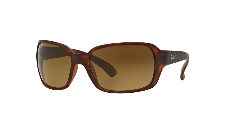 Ray-Ban Sunglasses RB4068 6202M2-60 - Matte Light Havana Frame, Polar Brown Gradient Lenses