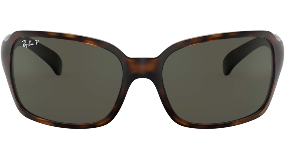 Ray-Ban Sunglasses RB4068 894/58-60 - Matte Havana Frame, Polar Green Lenses