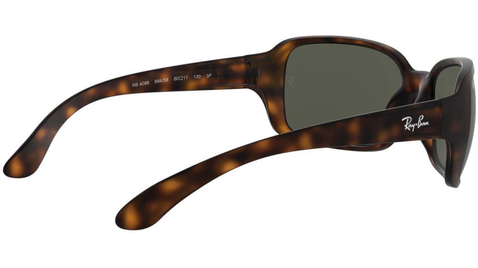 Ray-Ban Sunglasses RB4068 894/58-60 - Matte Havana Frame, Polar Green Lenses
