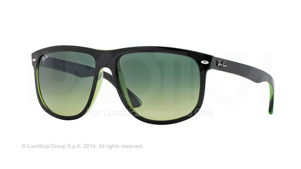 Ray-Ban Sunglasses RB4147 60943M-60 - Top Black On Green Frame, Green Gradient Green Lenses