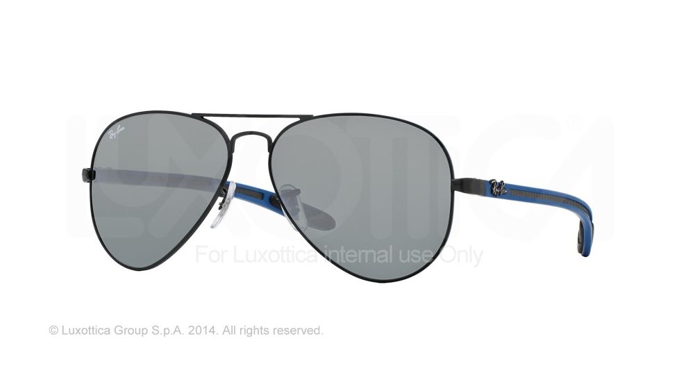 Ray-Ban RB8307 Progressive Prescription Sunglasses RB8307-006-40-55 - Lens Diameter 55 mm, Frame Color Matte Black