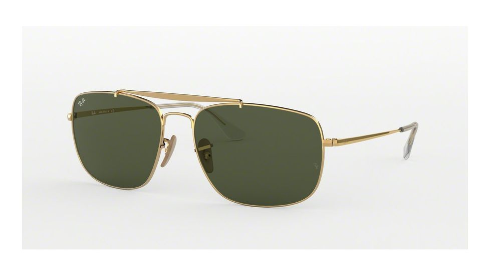 Ray-Ban THE COLONEL RB3560 Prescription Sunglasses, 61mm, Gold, RB3560-001-61-SV