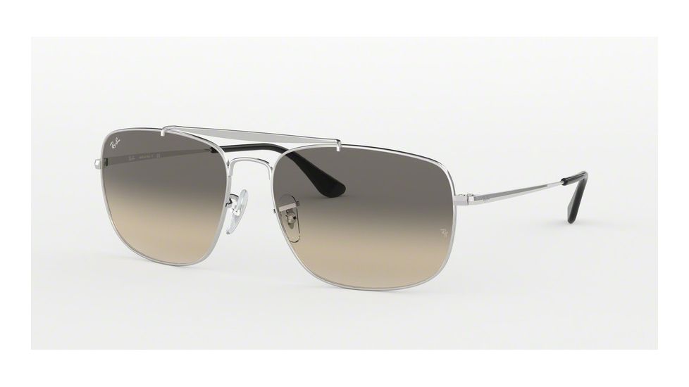 Ray-Ban THE COLONEL RB3560 Prescription Sunglasses, 58mm, Silver, RB3560-003-32-58-SV
