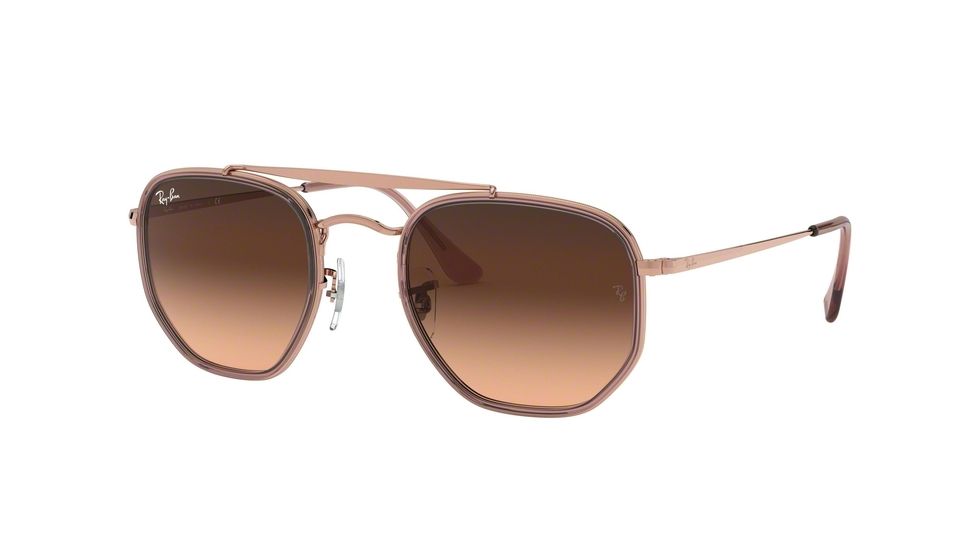 Ray-Ban THE MARSHAL II RB3648M Sunglasses 9069A5-52 - , Pink Gradient Brown Lenses