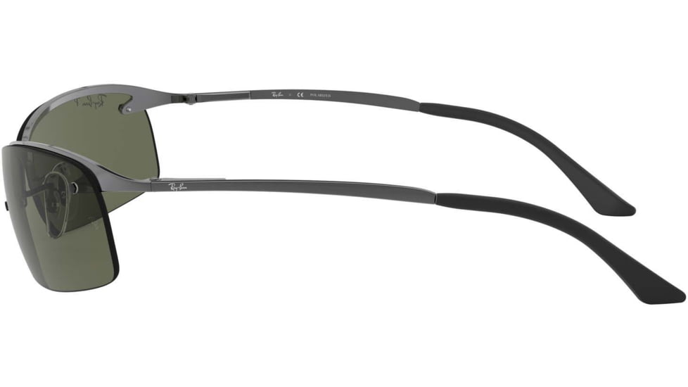 Ray-Ban Top Bar Sunglasses RB3183 004-9A-6315 - Gunmetal Frame / Polarized Green Lenses