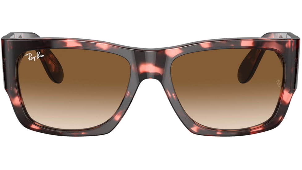 Ray-Ban Wayfarer Nomad RB2187 Sunglasses, Brown Gradient Lenses, Pink Havana, 54, RB2187-133451-54