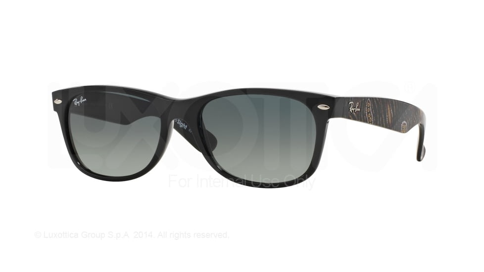 Ray-Ban Wayfarer RB2132 Sunglasses 617771-55 - Black Frame, Grey Gradient Dark Grey Lenses